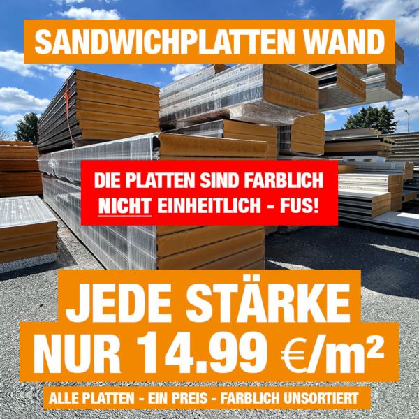 Sandwichplatten Sonderposten