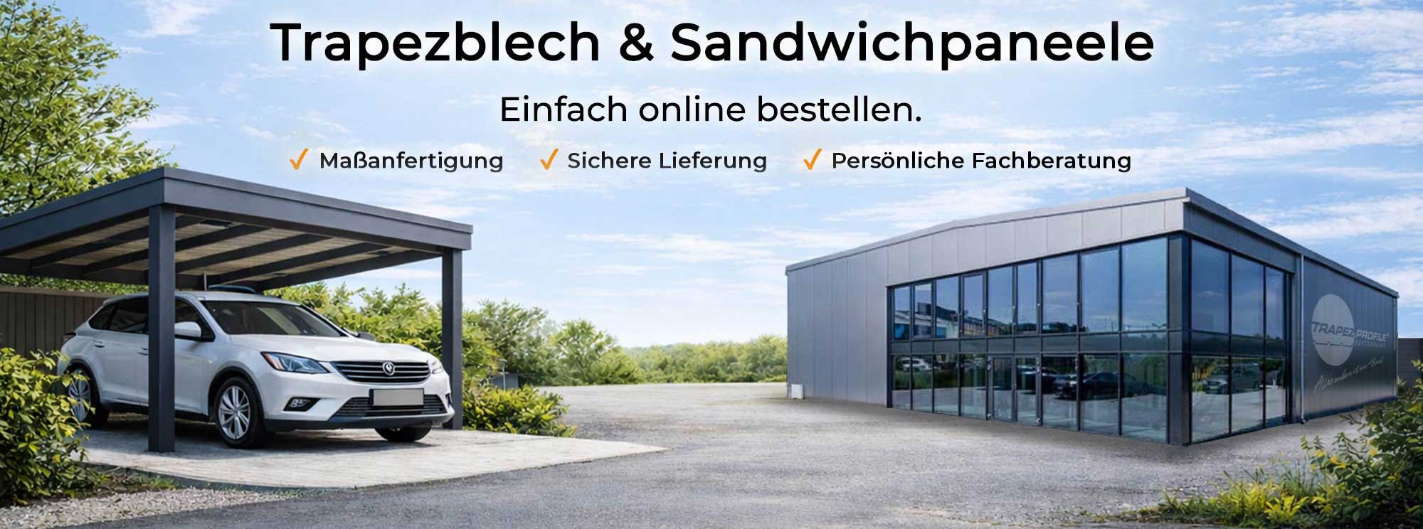 Trapezblech und Sandwichplatten