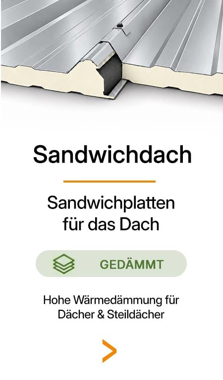 Sandwichplatten Dach anfragen